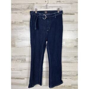 Urban Outfitters BDG womens 29 Dark Wash Belted High Rise Jeans denim